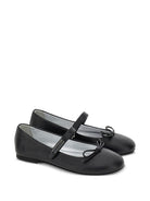 Ballerine per bambina Monnalisa Kids nere con fiocco 8CH015 8786 0050 MONNALISA KIDS 