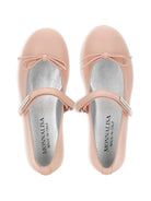 Ballerine per bambina Monnalisa Kids rosa cipria con dettaglio fiocco 8CH015 8786 0091 MONNALISA KIDS 