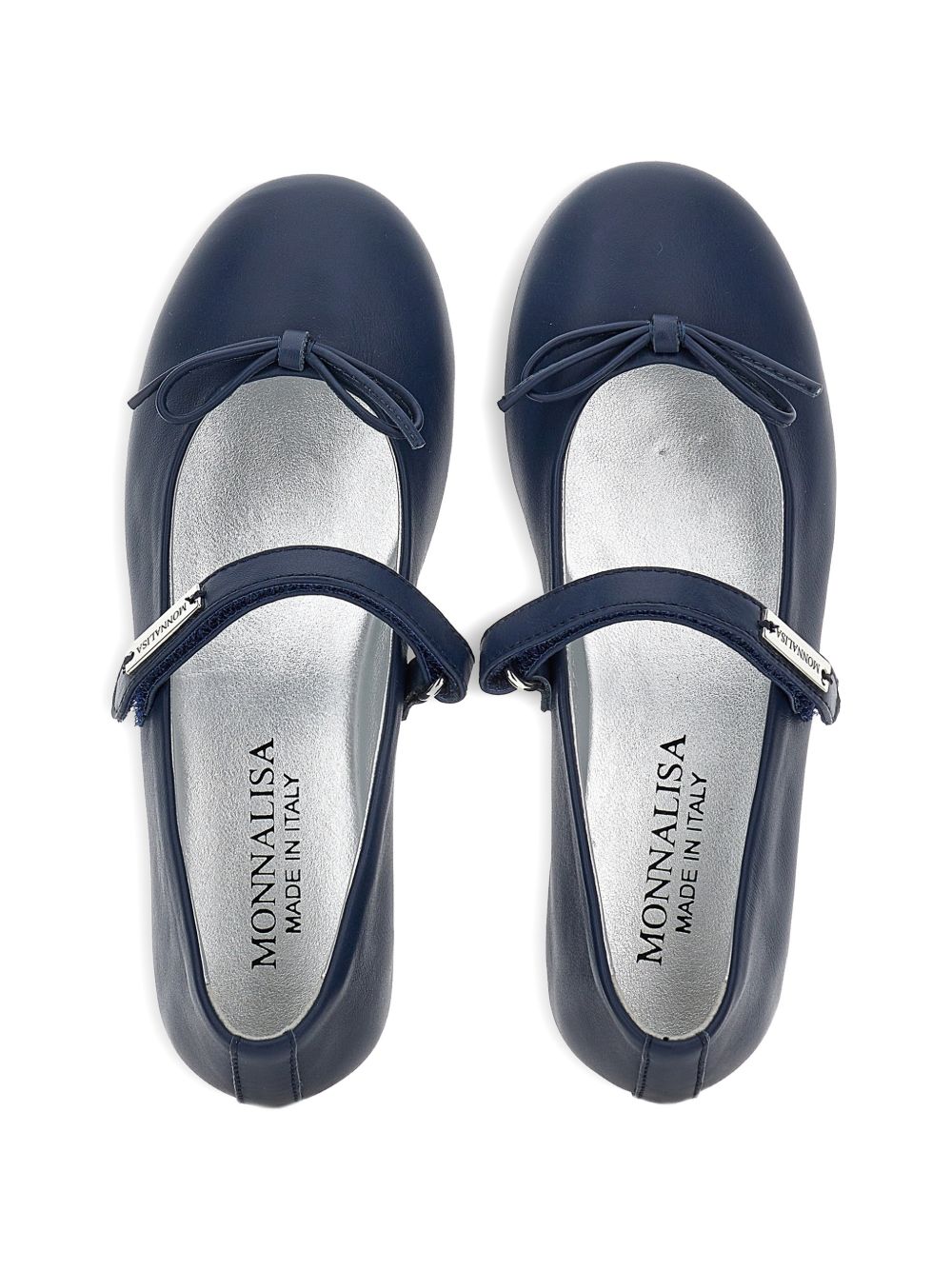 Ballerine per bambina Monnalisa Kids blu con dettaglio fiocco 8CH015 8786 056S MONNALISA KIDS 