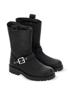 Stivaletto in perlle per bambina Monnalisa Kids nero con fibbia 8CH016 8790 0050 MONNALISA KIDS 