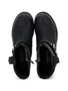 Stivaletto in perlle per bambina Monnalisa Kids nero con fibbia 8CH016 8790 0050 MONNALISA KIDS 