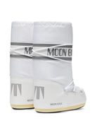 Stivali da neve per bambini Moon Boot Kids bianchi con logo 80D1400440 A001 MOON BOOT KIDS 