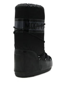 Stivali da neve per bambini Moon Boot Kids neri con occhielli color argento 80D1401680 N001 MOON BOOT KIDS 