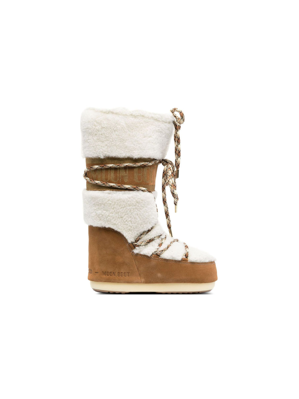 Stivali da neve Lab69 per bambini Moon Boot Kids marroni con rifinitura in shearling 80D1402610 MA03 MOON BOOT KIDS 