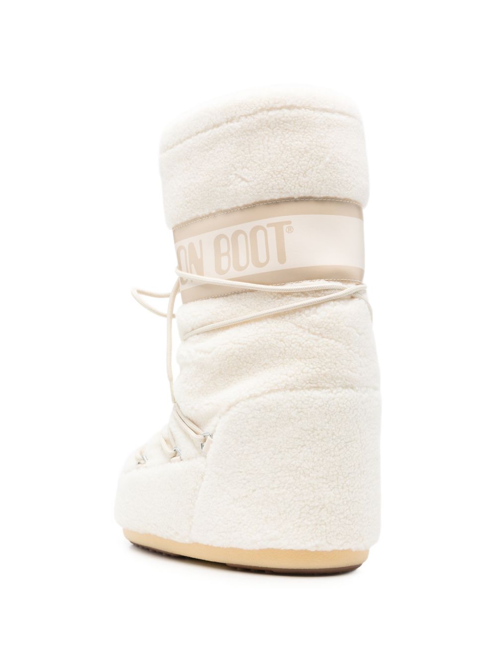 Stivali da neve per bambini bianchi con stampa logo Icon 80D1403080 H017 MOON BOOT KIDS 