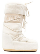 Stivali da neve per bambini bianchi con stampa logo Icon 80D1403080 H017 MOON BOOT KIDS 