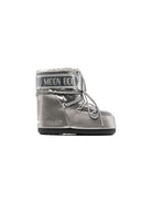 Stivali da neve Icon  per bambini Moon Boot Kids argentati con logo sul tallone 80D1409350 H001 MOON BOOT KIDS 