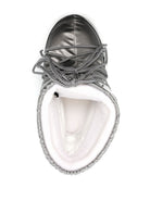 Stivali da neve Icon  per bambini Moon Boot Kids argentati con logo sul tallone 80D1409350 H001 MOON BOOT KIDS 