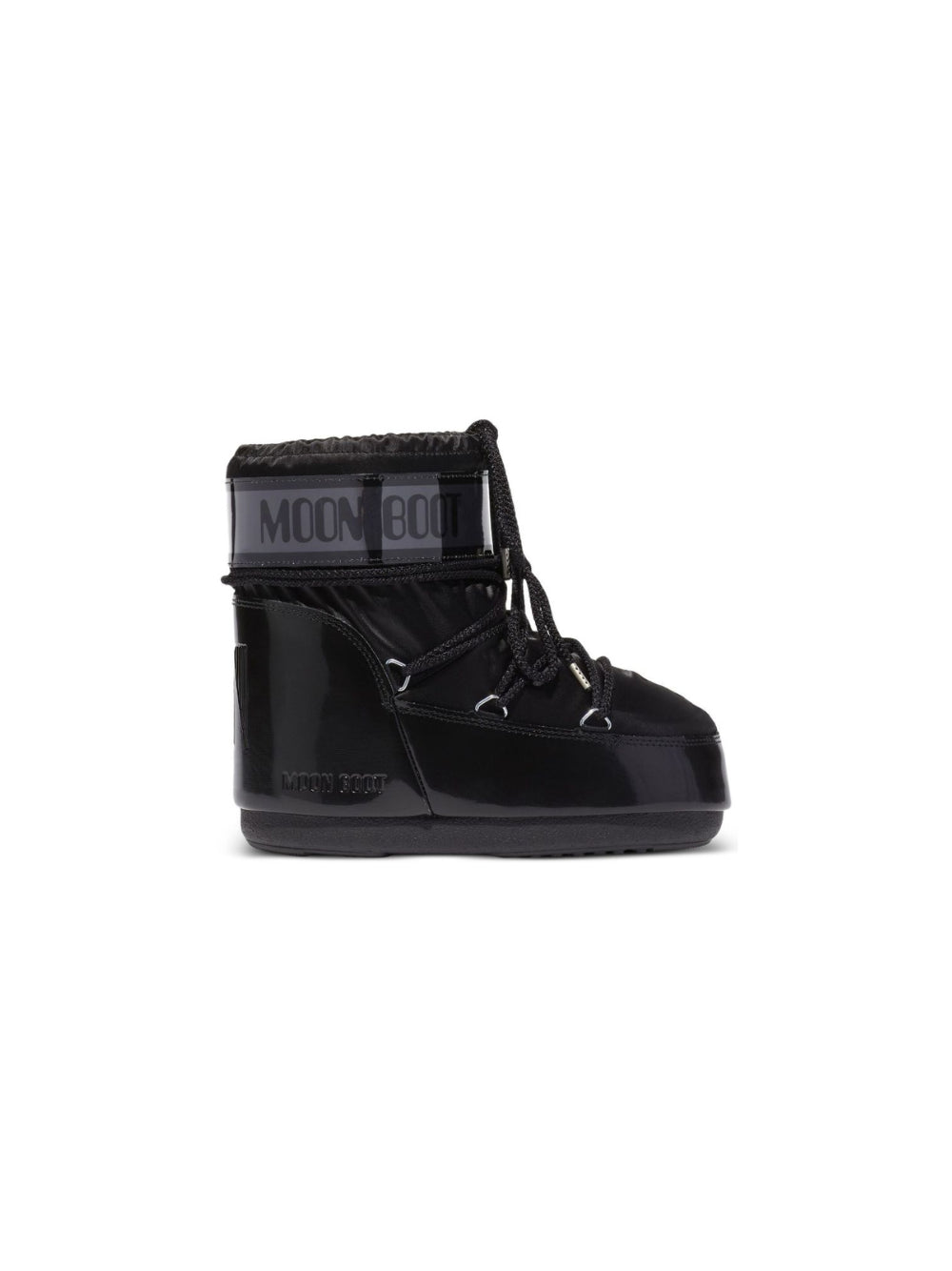 Stivali da neve per bambini Moon Boot Kids neri con dettaglio logo 80D1409350 N001 MOON BOOT KIDS 