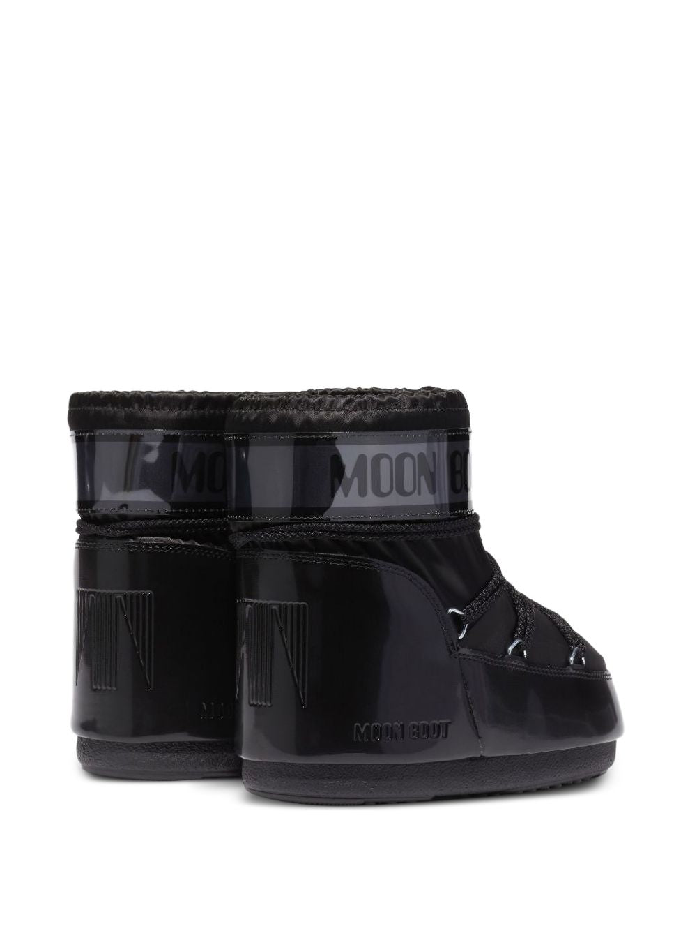 Stivali da neve per bambini Moon Boot Kids neri con dettaglio logo 80D1409350 N001 MOON BOOT KIDS 