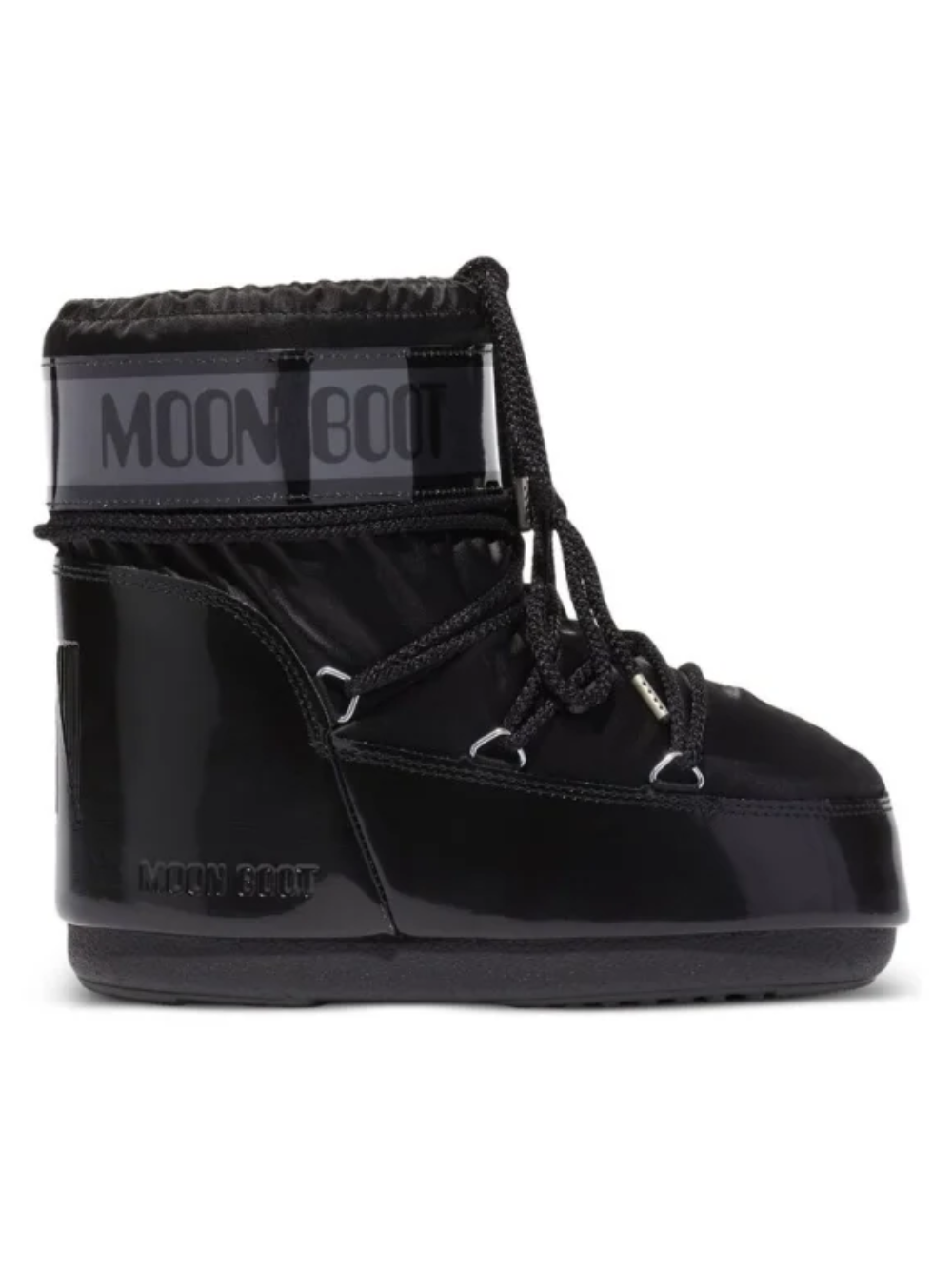 Stivali da neve per bambini Moon Boot Kids neri con dettaglio logo 80D1409350 N001 MOON BOOT KIDS 