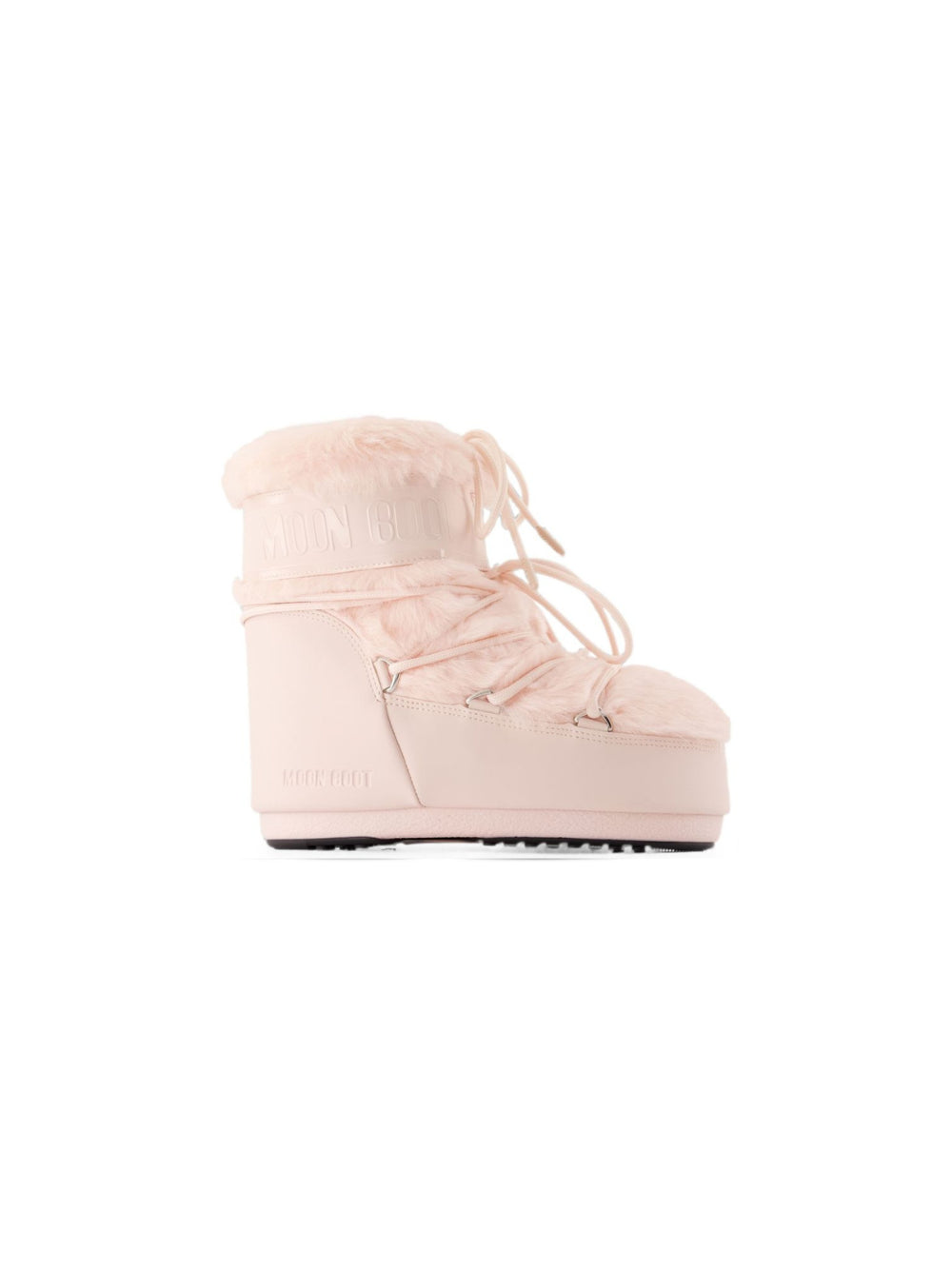 Stivali da neve Icon Low per bambina Moon Boot Kids rosa con inserti in pelliccia sintetica 80D1409390 J042 MOON BOOT KIDS 