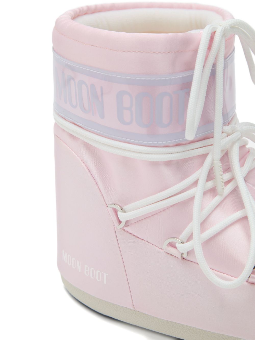 Stivali da neve Icon Low Pearly per bambina Moon Boot Kids rosa con rifinitura lucida 80D1409660 J032 MOON BOOT KIDS 