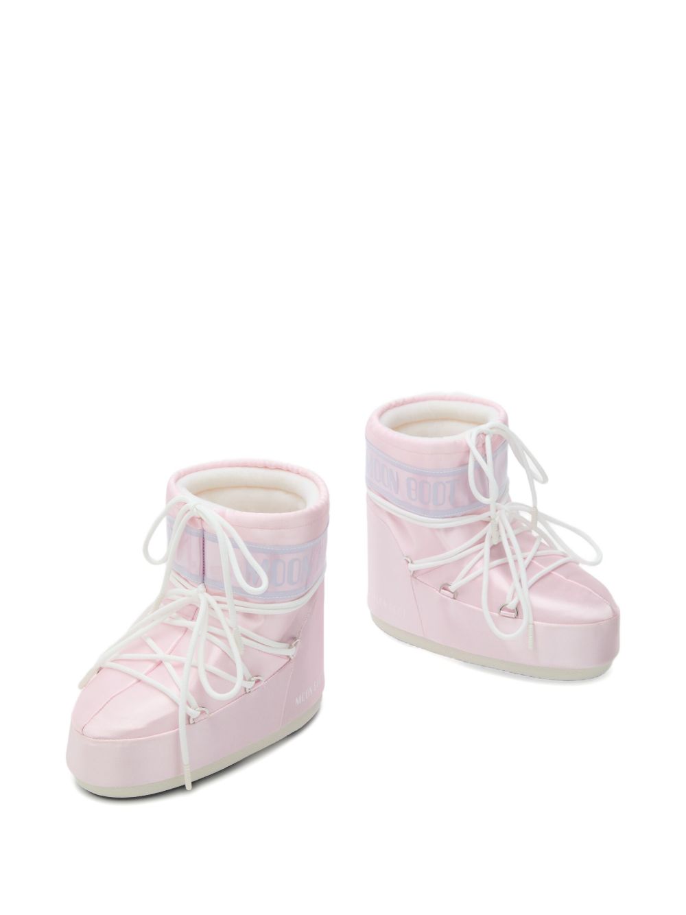 Stivali da neve Icon Low Pearly per bambina Moon Boot Kids rosa con rifinitura lucida 80D1409660 J032 MOON BOOT KIDS 