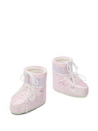 Stivali da neve Icon Low Pearly per bambina Moon Boot Kids rosa con rifinitura lucida 80D1409660 J032 MOON BOOT KIDS 