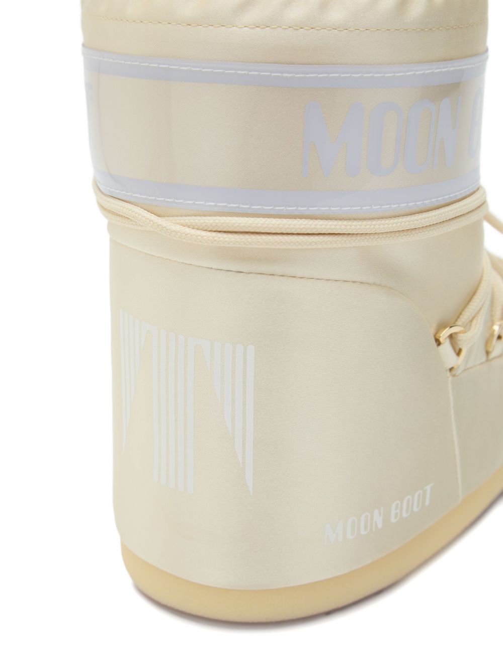 Stivali da neve Icon per bambini Moon Boot Kids bianchi con finitura lucida 80D1409660 L020 MOON BOOT KIDS 