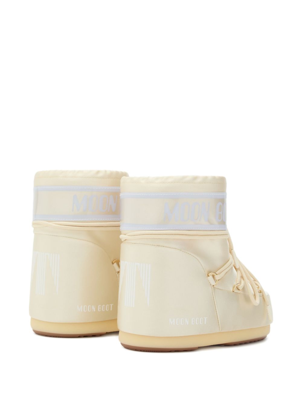 Stivali da neve Icon per bambini Moon Boot Kids bianchi con finitura lucida 80D1409660 L020 MOON BOOT KIDS 