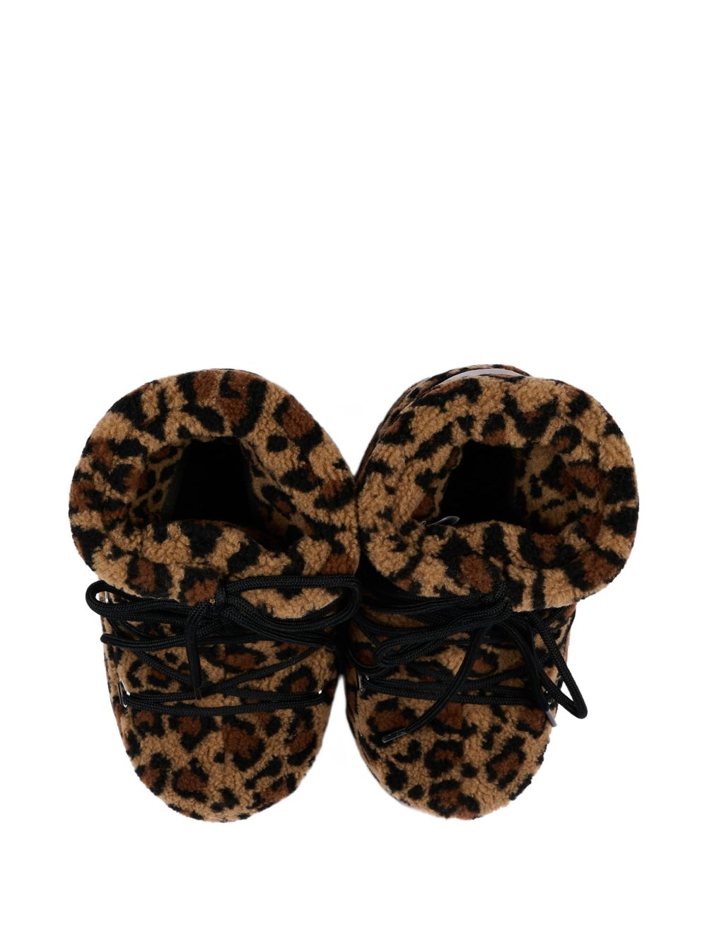 Stivali da neve per bambina Moon Boot Kids marroni con stampa animalier 80D1409960 MM21 MOON BOOT KIDS 
