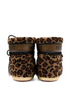 Stivali da neve per bambina Moon Boot Kids marroni con stampa animalier 80D1409960 MM21 MOON BOOT KIDS 