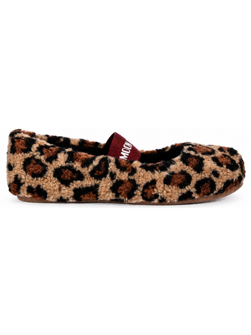 Ballerine per bambina Moon Boot Kids marroni con stampa grafica animalier all-over 80D2400040 MM21 MOON BOOT KIDS 