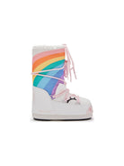 Stivali da neve Icon Unicorn per bambini Moon Boot Kids bianchi con design unicorno 80D3400270 AV20 MOON BOOT KIDS 