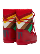 Stivali da neve Icon Dino per bambini Moon Boot Kids rosso con occhielli in metallo color argento 80D3400320 D001 MOON BOOT KIDS 