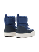 Stivali da neve Park Strap per bambini Moon Boot Kids blu con design trapuntato 80D3440090 F017 MOON BOOT KIDS 