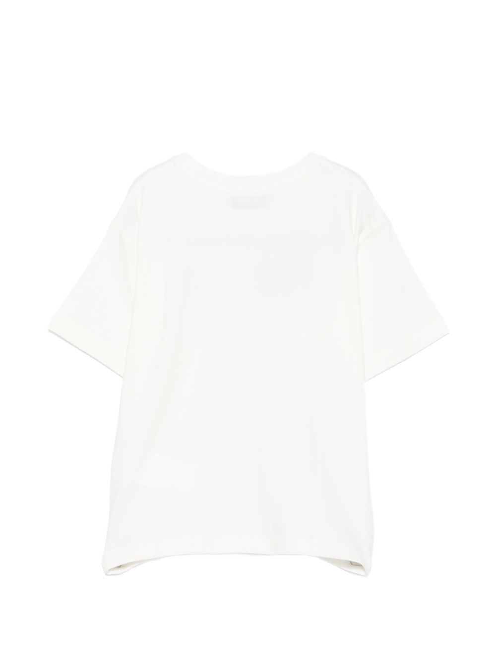 T-shirt per bambina Moschino Kids bianca con stampa Teddy sul davanti H1M060LBA11 10063 MOSCHINO KIDS 