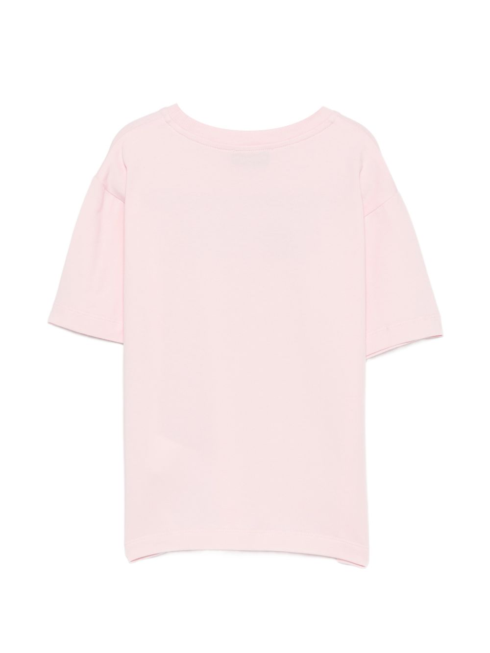 T-shirt per bambina Moschino Kids rosa con stampa Teddy sul davanti H1M060LBA11 50209 MOSCHINO KIDS 