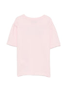 T-shirt per bambina Moschino Kids rosa con stampa Teddy sul davanti H1M060LBA11 50209 MOSCHINO KIDS 