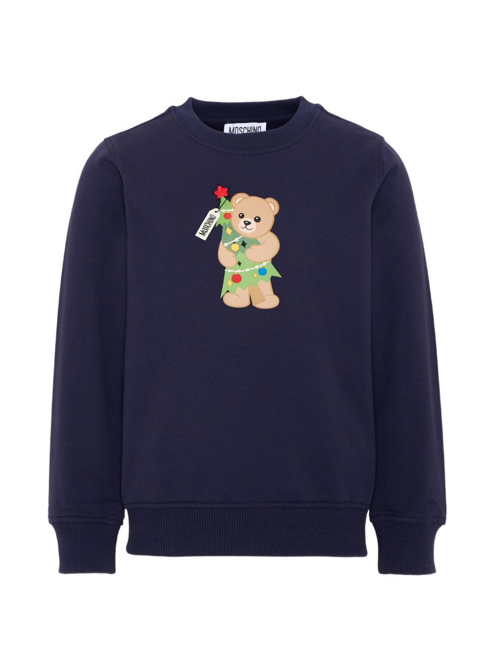 Felpa per bambino Moschino Kids blu con motivoTeddy Bear H5F08VLCA61 40016 MOSCHINO KIDS 
