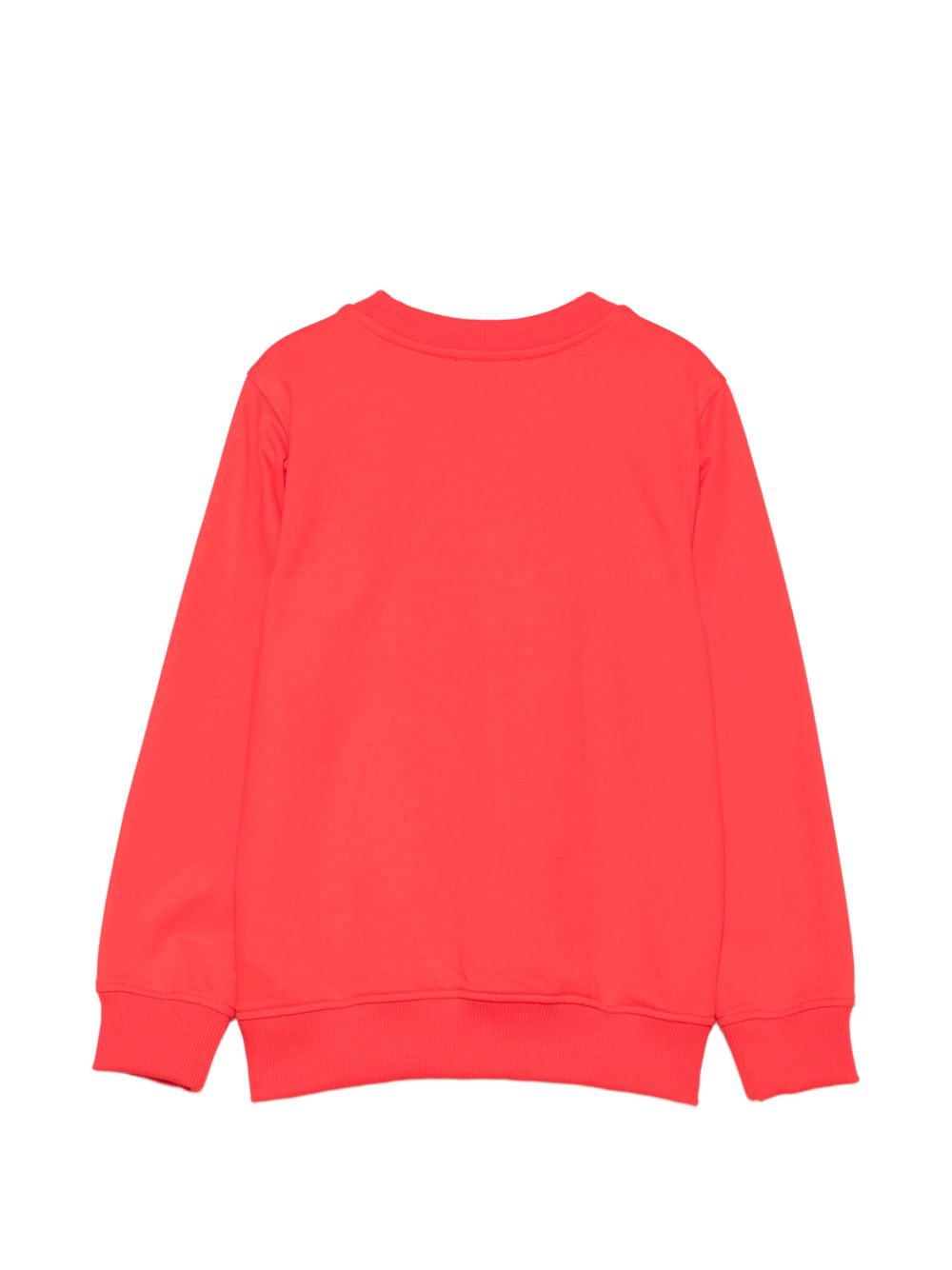 Felpa per bambini Moschino Kids rossa con stampa Teddy con albero di Natale H5F08VLCA61 50109 MOSCHINO KIDS 