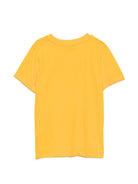 T-shirt per bambini Moschino Kids gialla con stampa grafica con logo H6M058LAA20 51140 MOSCHINO KIDS 