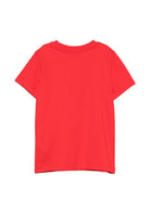 T-shirt per bambini Moschino Kiìds rossa con stampa orsetto sul davanti H9M058LAA10 50109 MOSCHINO KIDS 