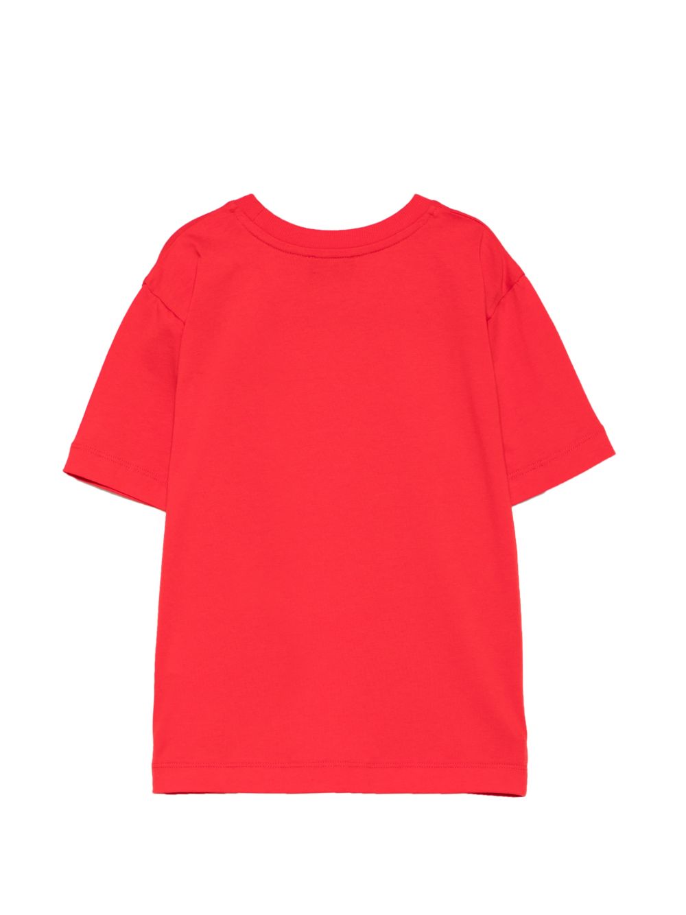 T-shirt per bambini Moschino Kids rossa con Teddy Bear applicato sul petto H9M05GLAA59 50109 MOSCHINO KIDS 