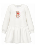 Abito per bambina Moschino Kids rosso con dettaglio Teddy Bear HAV0H7LDA63 10063 MOSCHINO KIDS 