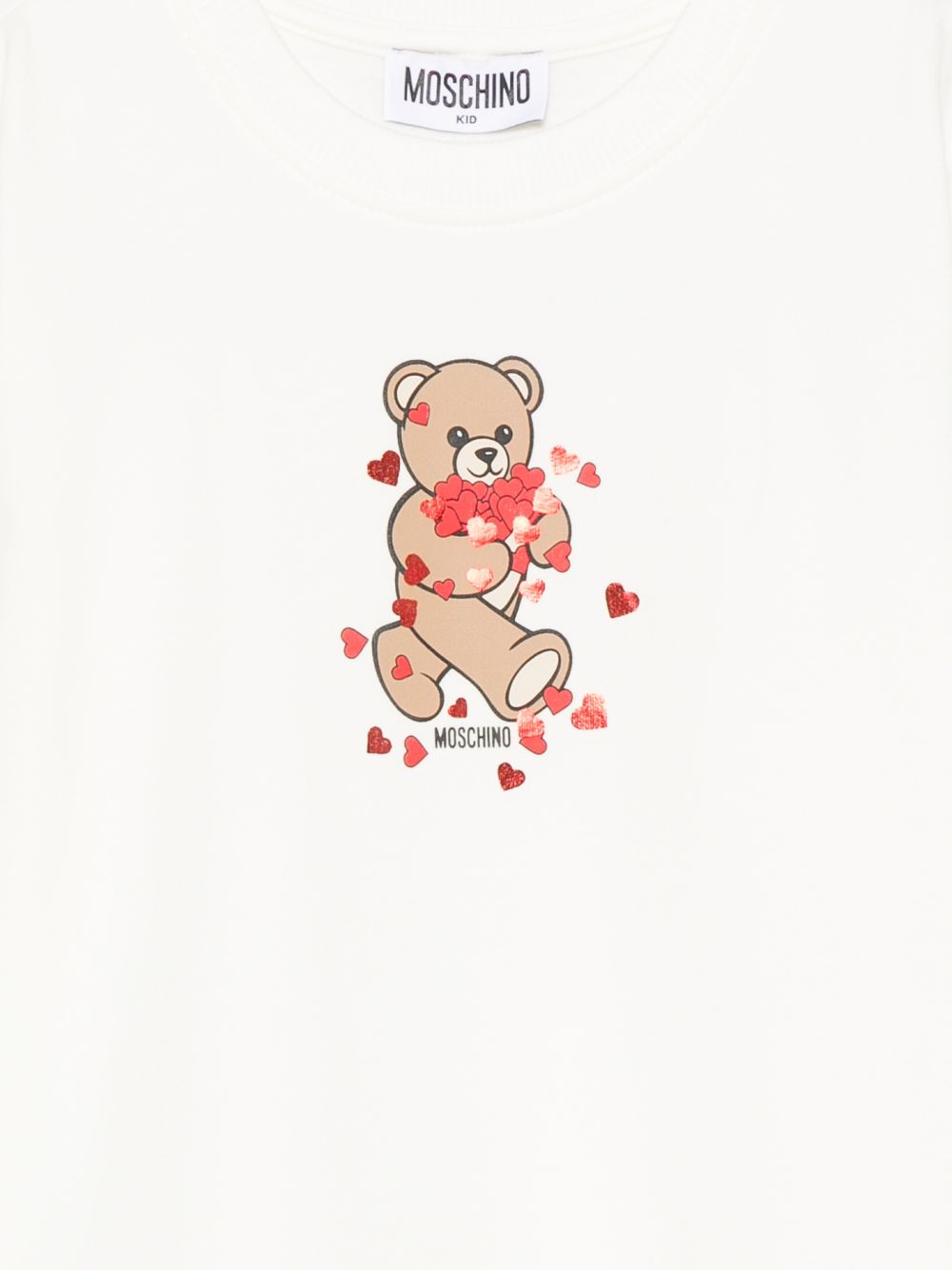 Abito per bambina Moschino Kids rosso con dettaglio Teddy Bear HAV0H7LDA63 10063 MOSCHINO KIDS 