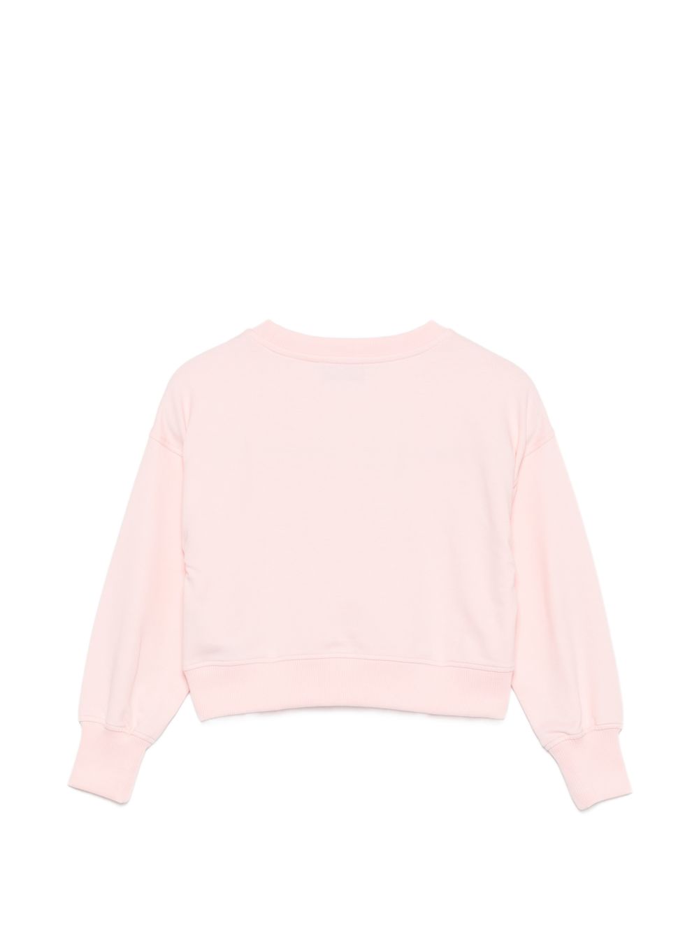 Felpa per bambina Moschino Kids rosa con dettaglio Teddy Bear HBF06GLDA63 50209 MOSCHINO KIDS 