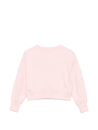 Felpa per bambina Moschino Kids rosa con dettaglio Teddy Bear HBF06GLDA63 50209 MOSCHINO KIDS 