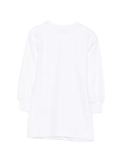 Abito per bambina Moschino Kids bianco con stampa Teddy Bear HBV0GYLCA94 10101 MOSCHINO KIDS 