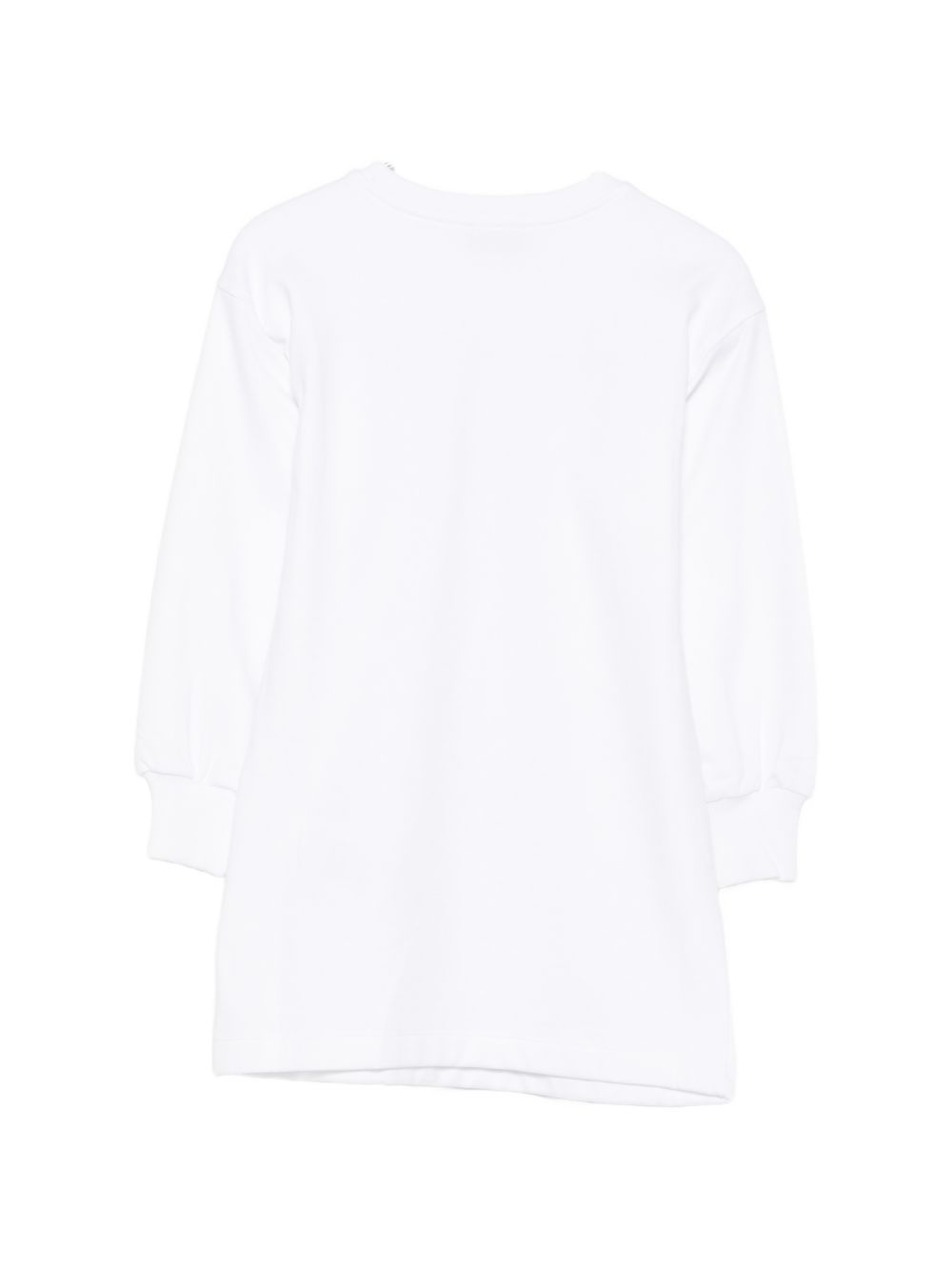 Abito per bambina Moschino Kids bianco con stampa Teddy Bear HBV0GYLCA94 10101 MOSCHINO KIDS 