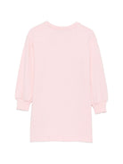 Abito per bambina Moschino Kids rosa con stampa Teddy sul davanti HBV0GYLCA94 50209 MOSCHINO KIDS 