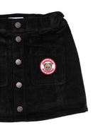 Gonna per bambina Moschino Kids nera con trama a coste HDJ04DLVA07 60100 MOSCHINO KIDS 