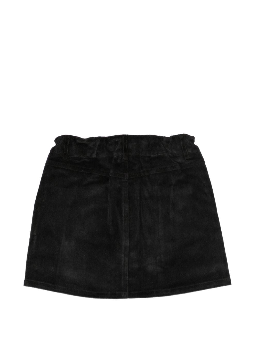 Gonna per bambina Moschino Kids nera con trama a coste HDJ04DLVA07 60100 MOSCHINO KIDS 
