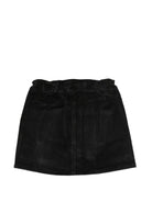 Gonna per bambina Moschino Kids nera con trama a coste HDJ04DLVA07 60100 MOSCHINO KIDS 
