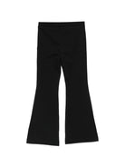 Pantaloni per bambina Moschino Kids neri con logo sul davanti HDP07ELBA42 60100 MOSCHINO KIDS 