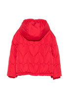 Giubbino per bambina Moschino Kids rosso con patch orsetto HDS05AL3AC7 50109 MOSCHINO KIDS 