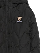 Giubbino per bambina Moschino Kids nero con patch orsetto HDS05AL3AC7 60100 MOSCHINO KIDS 