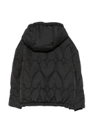 Giubbino per bambina Moschino Kids nero con patch orsetto HDS05AL3AC7 60100 MOSCHINO KIDS 
