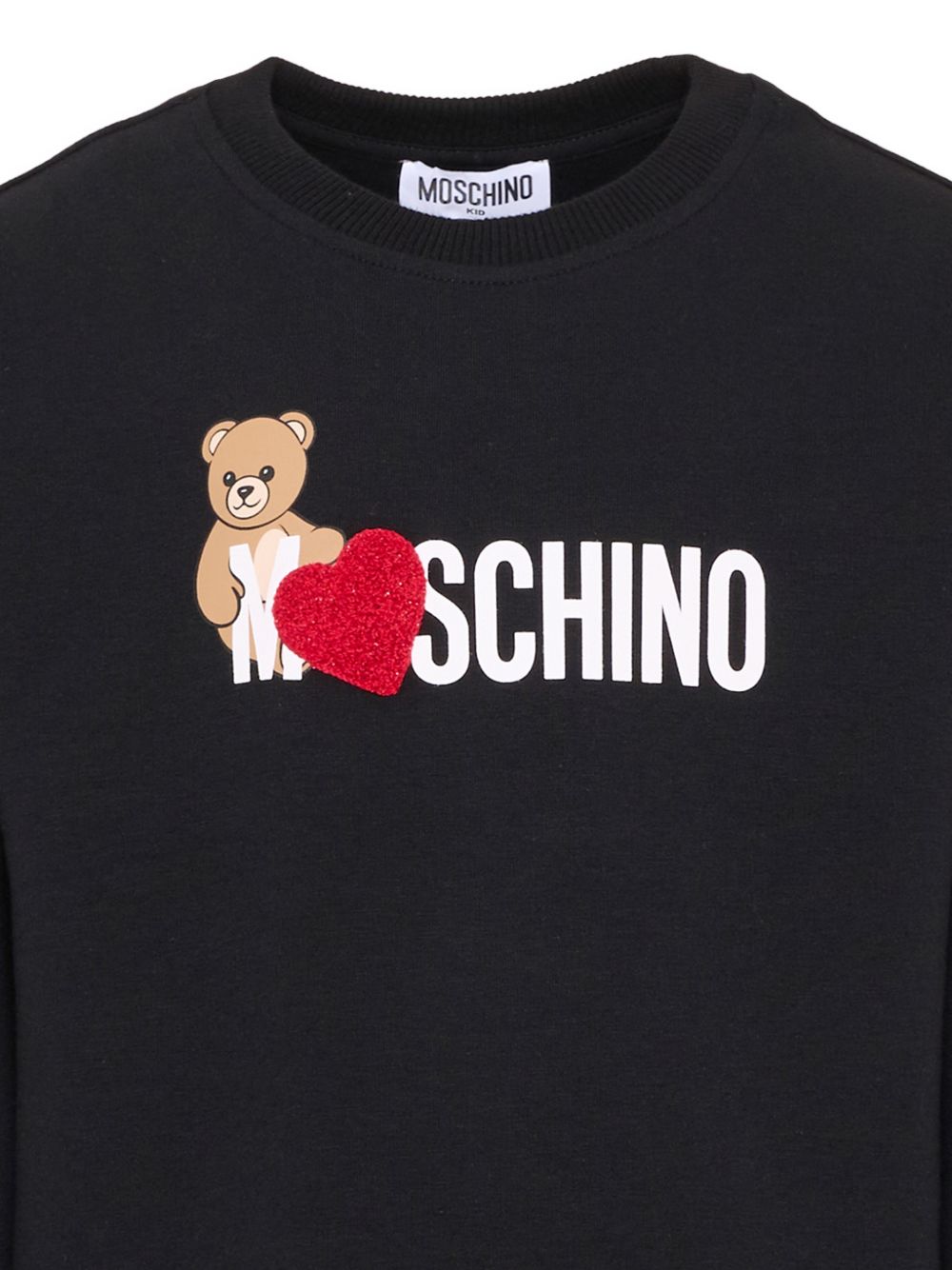 Abito per bambina Moschino Kids nero con stampa teddy HDV0I3LDA18 60100 MOSCHINO KIDS 
